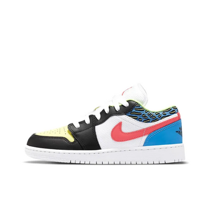 Air Jordan 1 Low White Mesh Multicolor Sneakers – DH5927-006