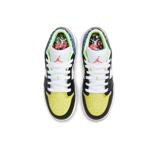 Air Jordan 1 Low White Mesh Multicolor Sneakers – DH5927-006