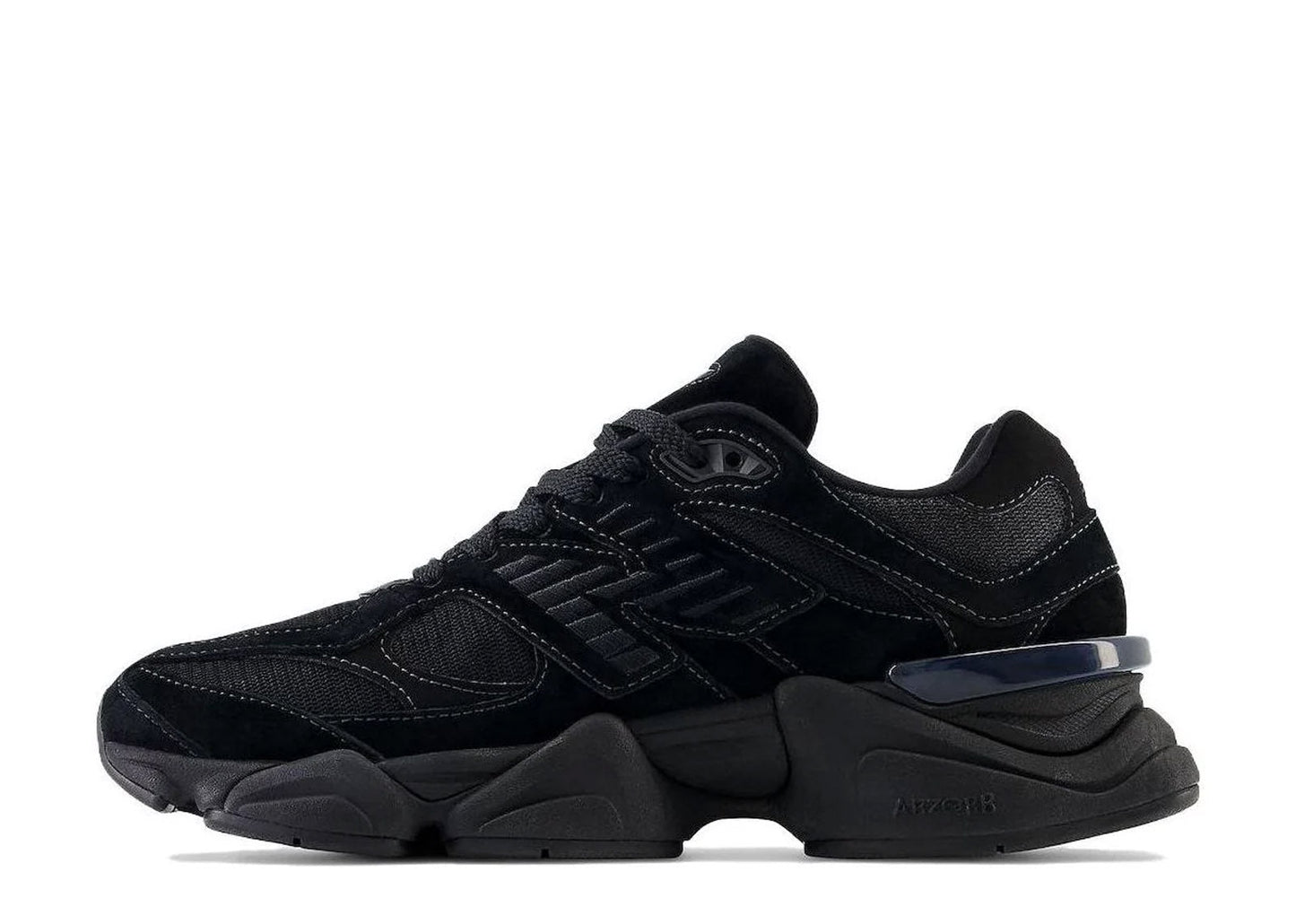 New Balance 9060 Triple Black Leathers – U9060NRI