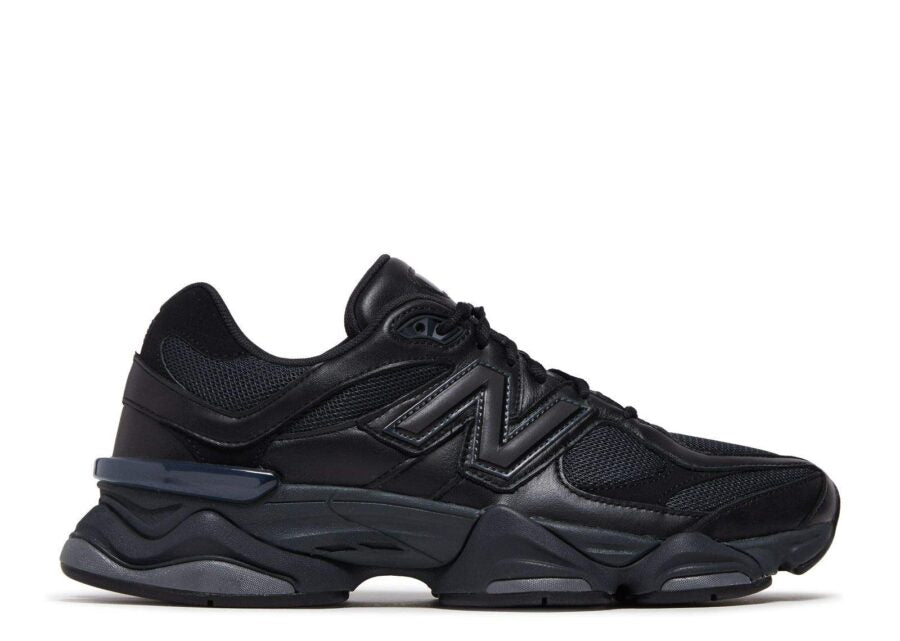 New Balance 9060 Triple Black Leathers – U9060NRI