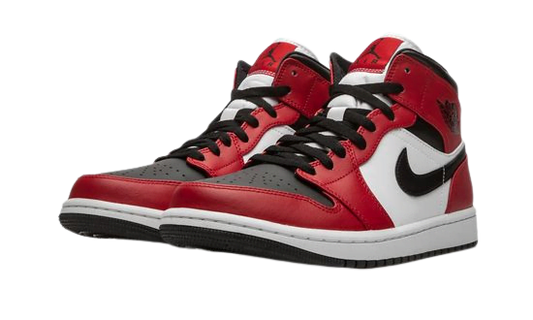 Jordan 1 Mid Chicago Black Toe 554724