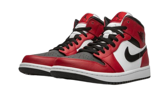 Jordan 1 Mid Chicago Black Toe 554724