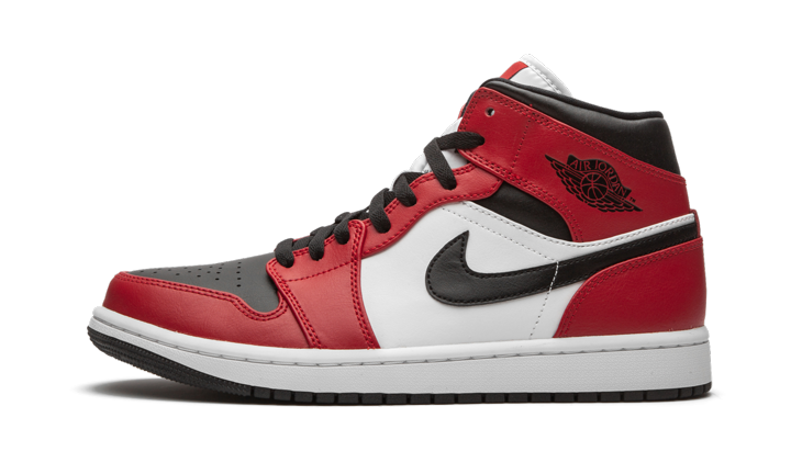 Jordan 1 Mid Chicago Black Toe 554724