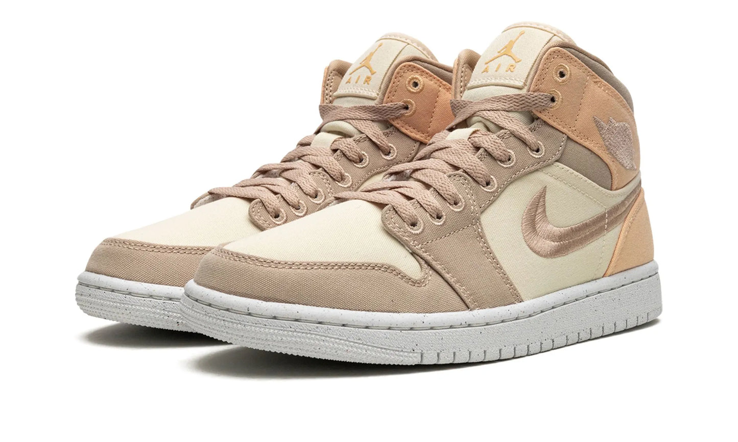 Air Jordan 1 Mid Se Canvas Khaki Women’s – Dv0427-102