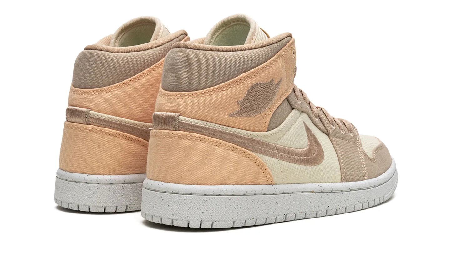 Air Jordan 1 Mid Se Canvas Khaki Women’s – Dv0427-102