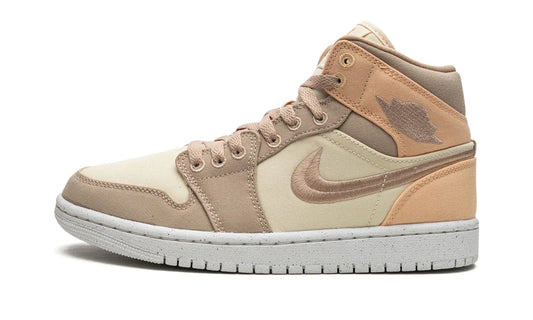 Air Jordan 1 Mid Se Canvas Khaki Women’s – Dv0427-102