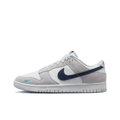 Dunk Low White Grey Navy Aqua Mini Swoosh – Fj4227-001