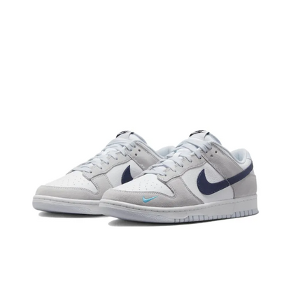 Dunk Low White Grey Navy Aqua Mini Swoosh – Fj4227-001