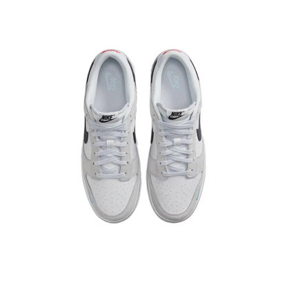 Dunk Low White Grey Navy Aqua Mini Swoosh – Fj4227-001