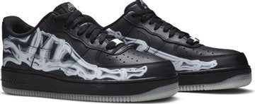 Nike Air Force 1 Low Black Skeleton Halloween