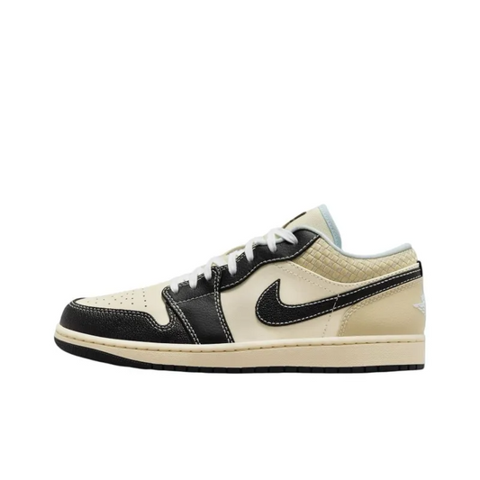 Air Jordan 1 Vintage Basketball Shoes Men Low-Top Beige Black – HQ3437-101