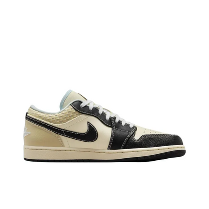 Air Jordan 1 Vintage Basketball Shoes Men Low-Top Beige Black – HQ3437-101