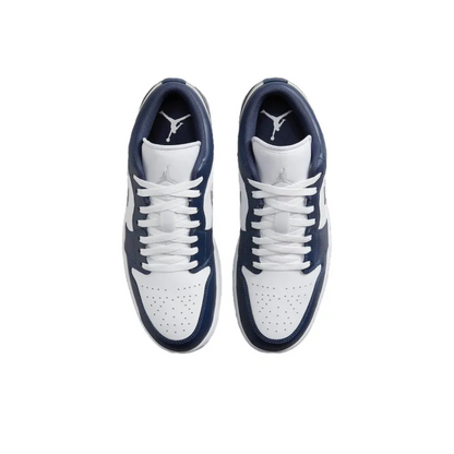 Air Jordan 1 Low Wolf Grey Midnight Navy – 553558-141