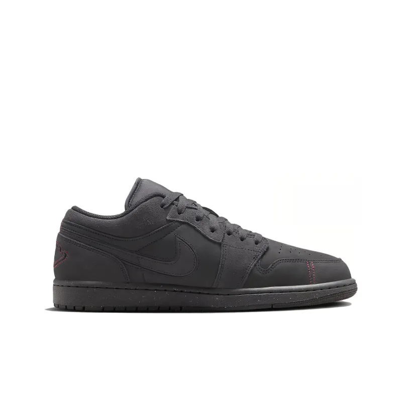 Air Jordan 1 Low Se Craft Dark Smoke Grey Varsity Red – Fd8635-001