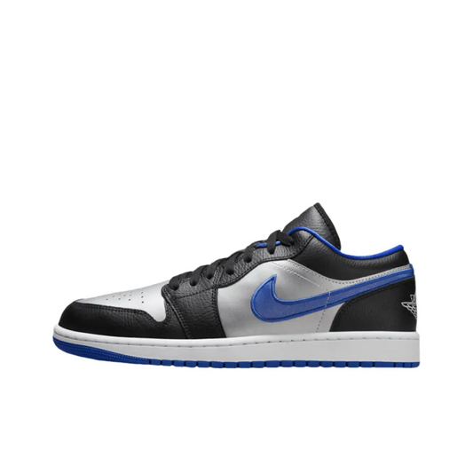 Air Jordan 1 Low Black Game Royal Metallic Platinum – 553558-007