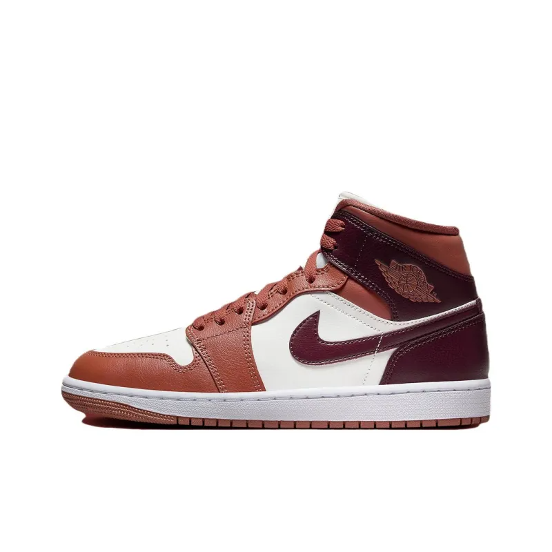 Air Jordan 1 Mid ‘dusty Peach Night Maroon’ – Bq6472-200