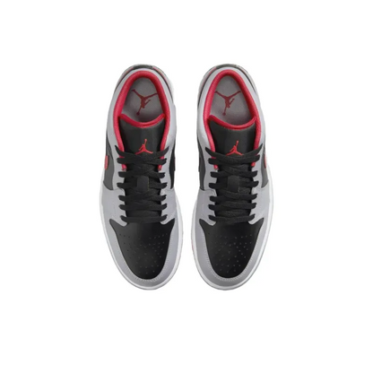 Air Jordan 1 Low Black Light Smoke Grey Gym Red – 553558-060