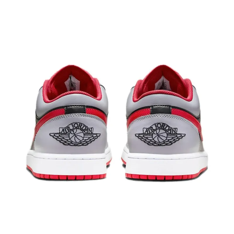 Air Jordan 1 Low Black Light Smoke Grey Gym Red – 553558-060