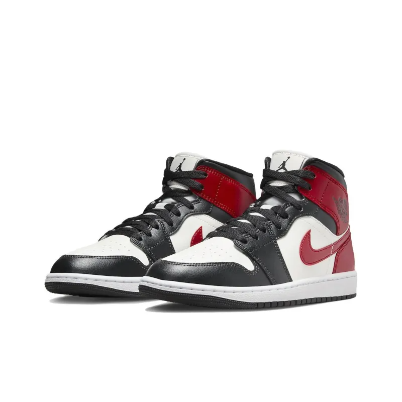 Air Jordan 1 Mid Gym Red Off Noir – BQ6472-160