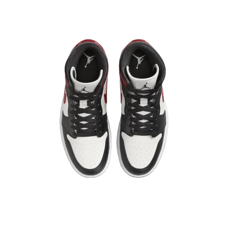 Air Jordan 1 Mid Gym Red Off Noir – BQ6472-160