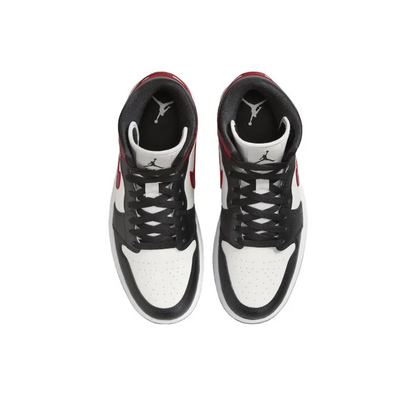 Air Jordan 1 Mid Gym Red Off Noir – BQ6472-160