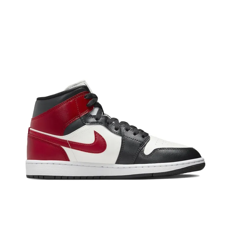 Air Jordan 1 Mid Gym Red Off Noir – BQ6472-160