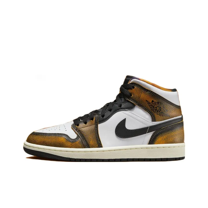 Air Jordan 1 Mid SE Orange Wear Away – DQ8417-071