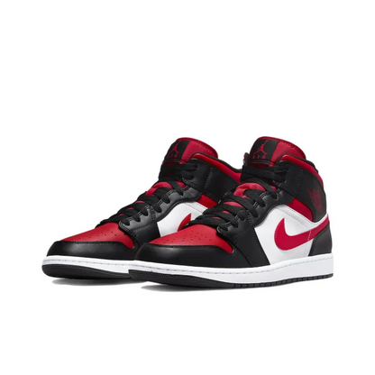 Air Jordan 1 Mid Bred Toe White 554724-079