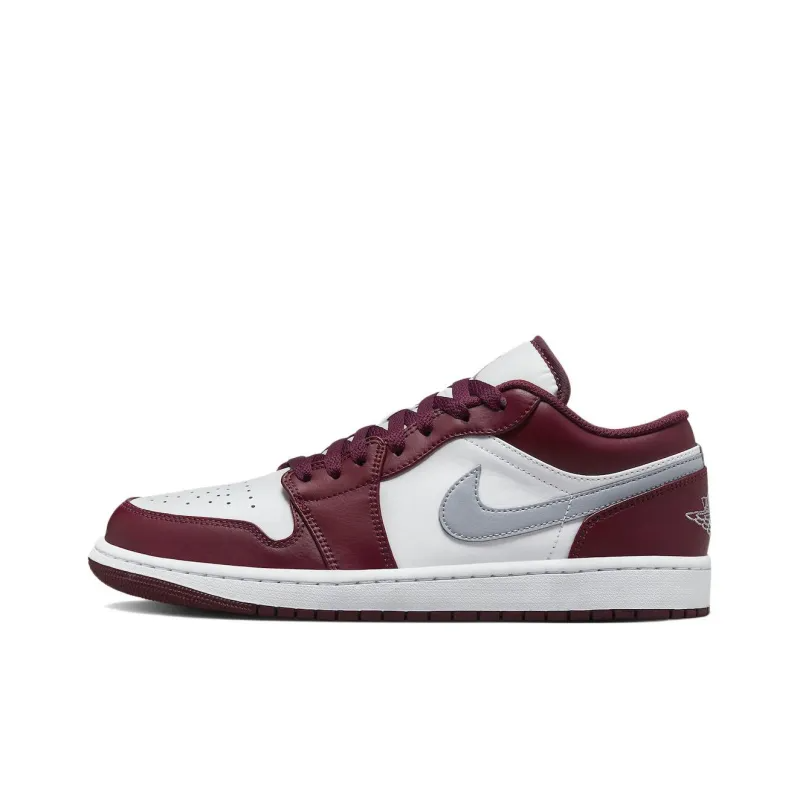 Air Jordan 1 Low White Bordeaux – 553558-615