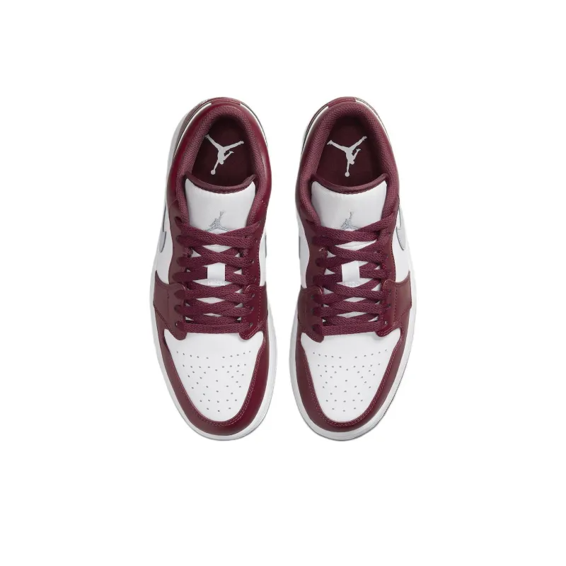 Air Jordan 1 Low White Bordeaux – 553558-615