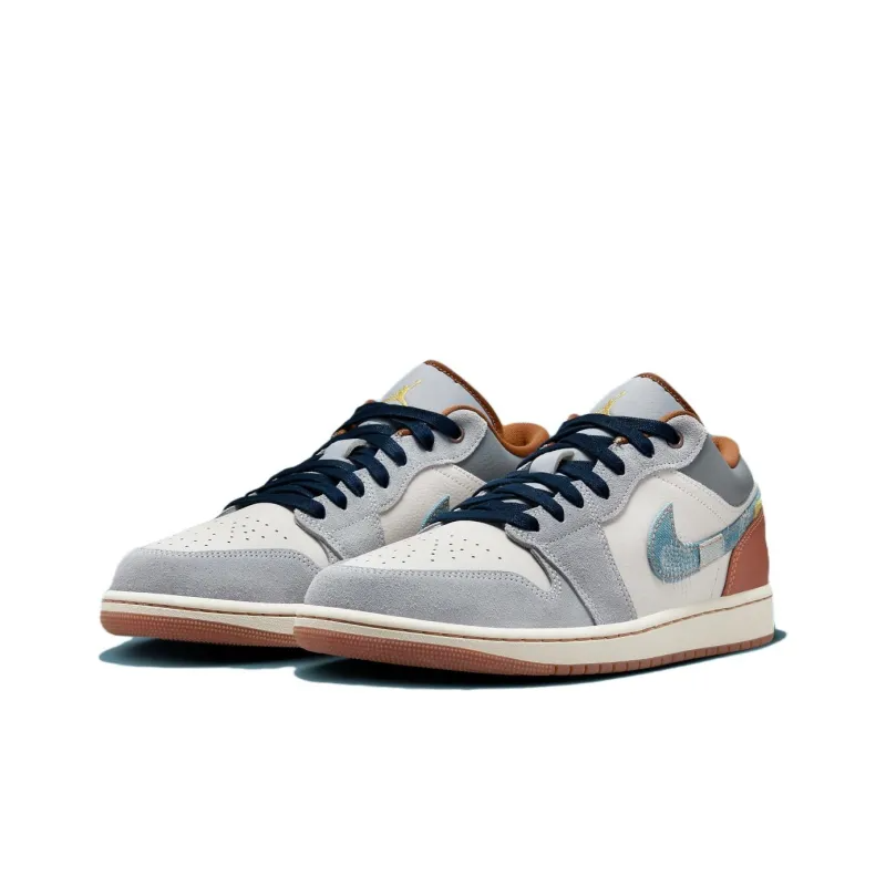 Air Jordan 1 Low Se ‘repaired Denim Swoosh’ – Fz5042-041