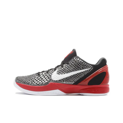 Zoom Kobe 6 Basketball Shoes Men Low-top Black white red – 429659-001