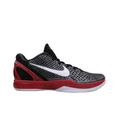 Zoom Kobe 6 Basketball Shoes Men Low-top Black white red – 429659-001