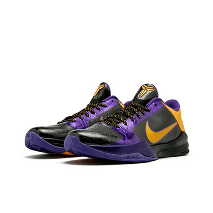 Zoom Kobe 5 Basketball Shoes Men Low-top Black purple – 386429-071