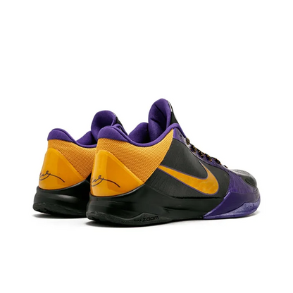 Zoom Kobe 5 Basketball Shoes Men Low-top Black purple – 386429-071