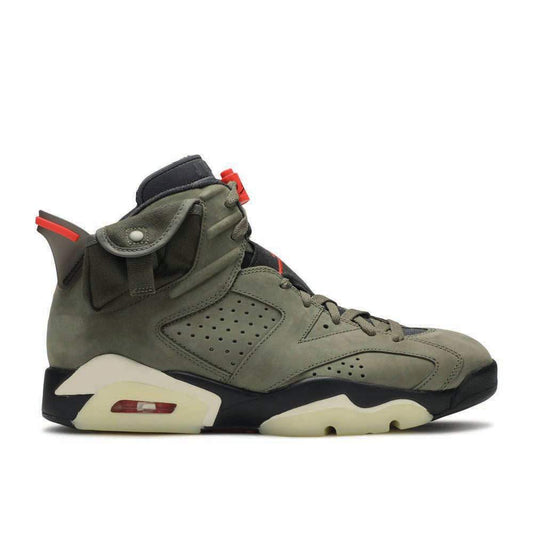 Travis Scott x Air Jordan 6 Retro ‘Olive’ Revered Footwear