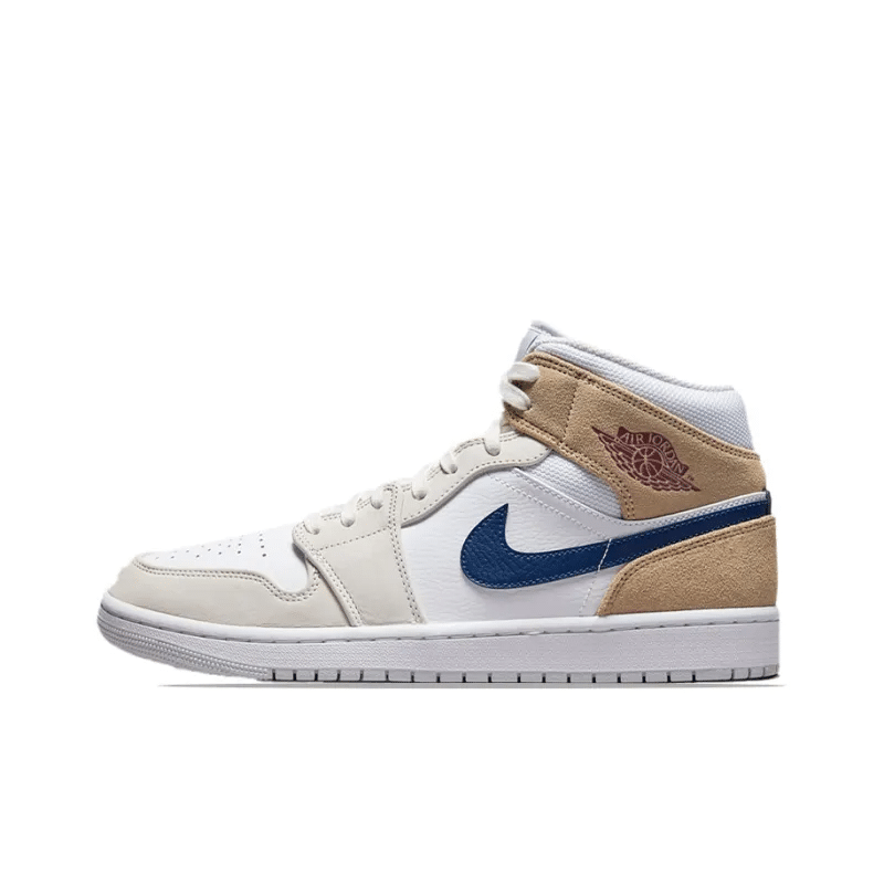 Air Jordan 1 Mid ‘white Khaki Blue Void’ – Do6726-100