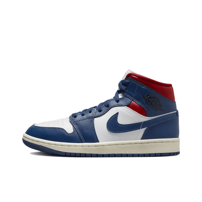 Air Jordan 1 Mid French Blue Gym Red Sail Black – BQ6472-146