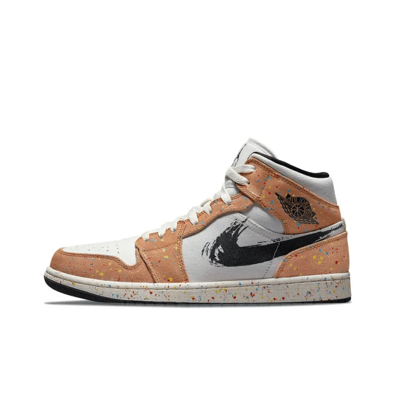 Air Jordan 1 Mid SE ‘Brushstroke Paint Splatter’ – DA8005-100