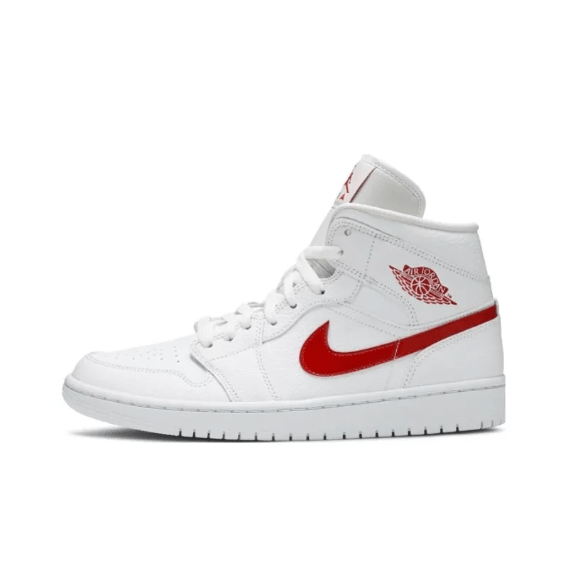 Air Jordan 1 Mid ‘White University Red’ – BQ6472-106