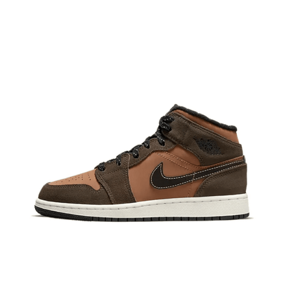 Air Jordan 1 Mid SE Dark Chocolate GS – DC7248-200