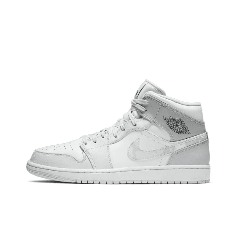 Air Jordan 1 Mid ‘Swoosh Logo – Grey Camo’ – DC9035-100