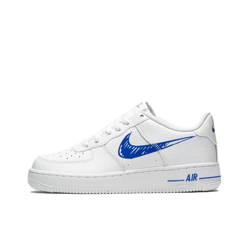 Air Force 1 Low Sketch Blue Swoosh Gs – Dm3177-102