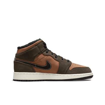 Air Jordan 1 Mid SE Dark Chocolate GS – DC7248-200