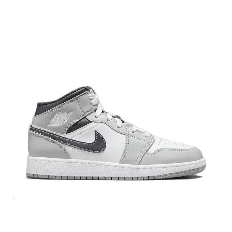 Air Jordan 1 Mid Light Smoke Grey Anthracite Gs – 554725-078