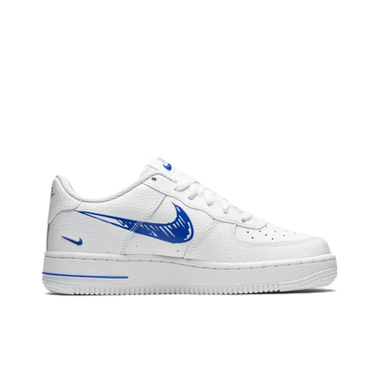 Air Force 1 Low Sketch Blue Swoosh Gs – Dm3177-102