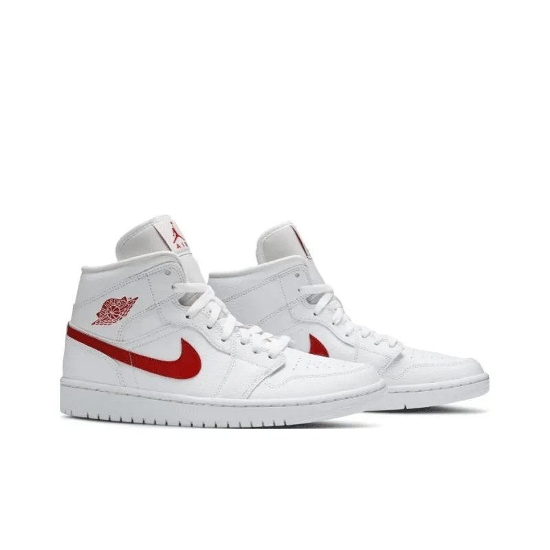 Air Jordan 1 Mid ‘White University Red’ – BQ6472-106