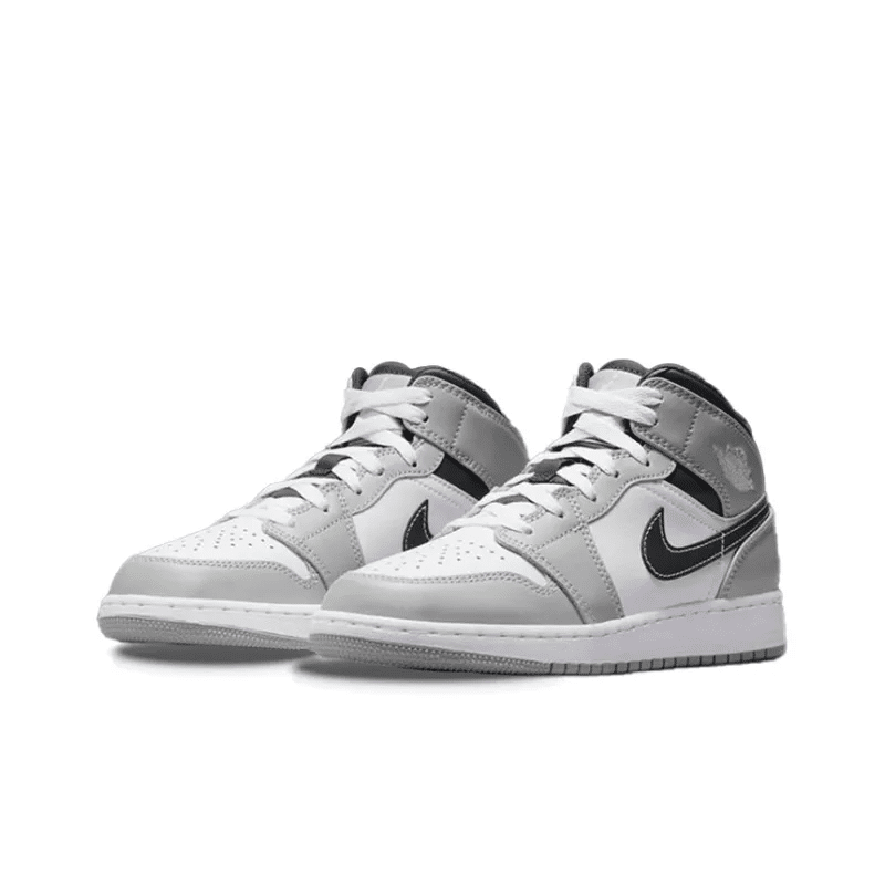 Air Jordan 1 Mid Light Smoke Grey Anthracite Gs – 554725-078