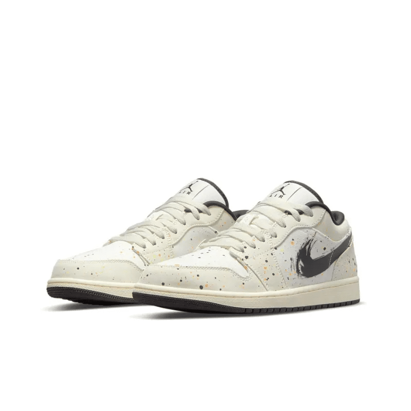 Air Jordan 1 Low ‘brushstroke Swoosh-paint Splatter’ – Dm3528-100