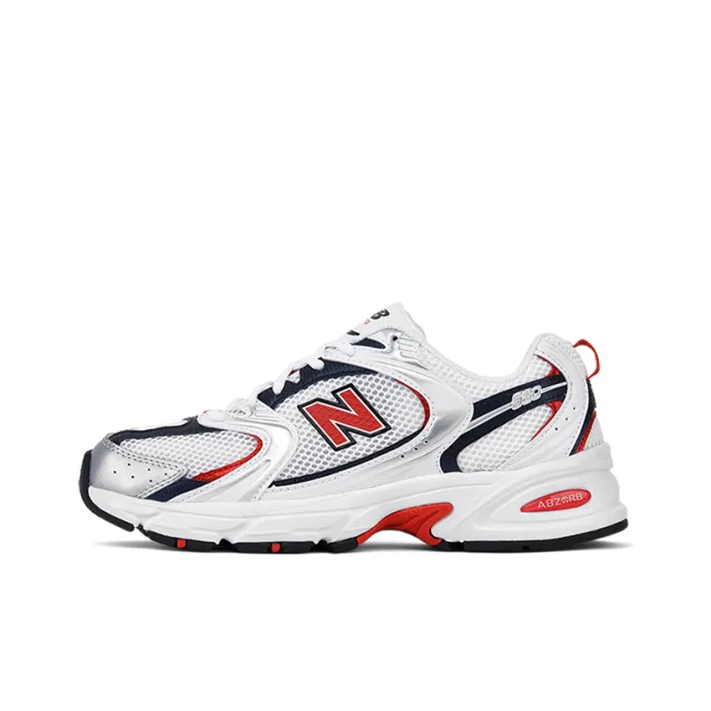 New Balance Nb 530 Running Shoes Unisex Low-top White Red Blue Mr530uix